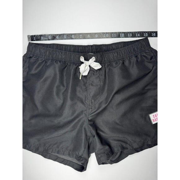Cake Bandit Men's Medium Black Swim Trunks Lined Drawstring Shorts Trans Masc - Picture 6 of 10